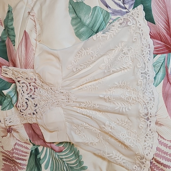 NWOT Boston Proper Cream Lace Tank Top - Picture 14 of 16